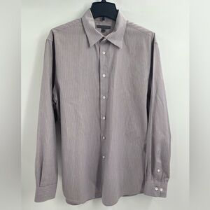 John varvatos purple detail button up size 17 43L